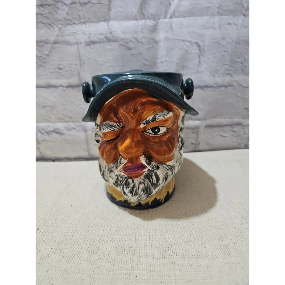 Mk Vintage Toby Winking Man‎ Canister Ice Bucket Marked Mk on Bottom